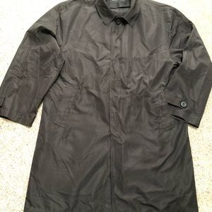 Kenneth Cole Mens Packable Rain Coat Black size L